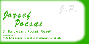 jozsef pocsai business card